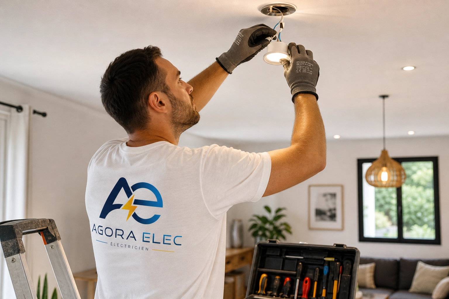 électricien éclairage 
